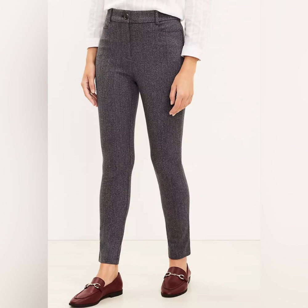 Loft 14p texture Sutton skinny pant